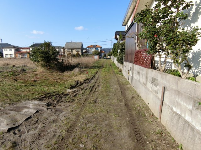 境港市渡町売地２の前面道路含む現地写真