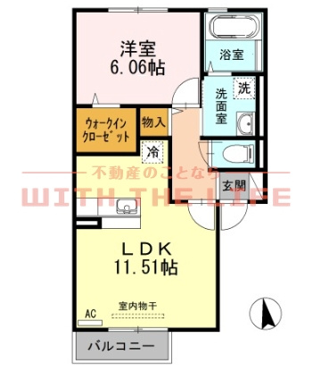 ニューライフつぶく５【キャッシュバック対象】の間取り