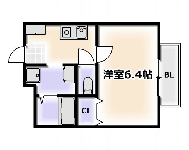 【間取り】 | みおつくし西なんば