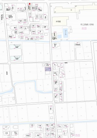 吉田　土地の地図|古家は解体済みです。