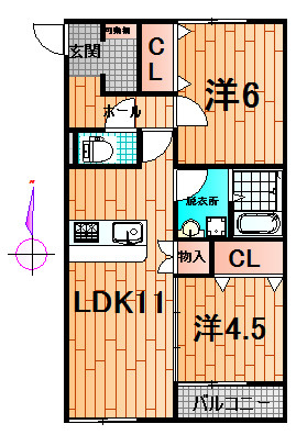 ボルツⅤの間取り