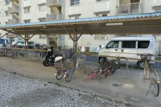 倉敷市真備町有井の賃貸マンションのその他共用部分|自転車置き場