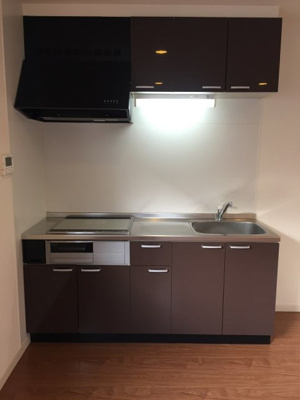 【キッチン】 | チトセ千歳賃貸住宅 | コンパクトなキッチンで掃除もラクラク