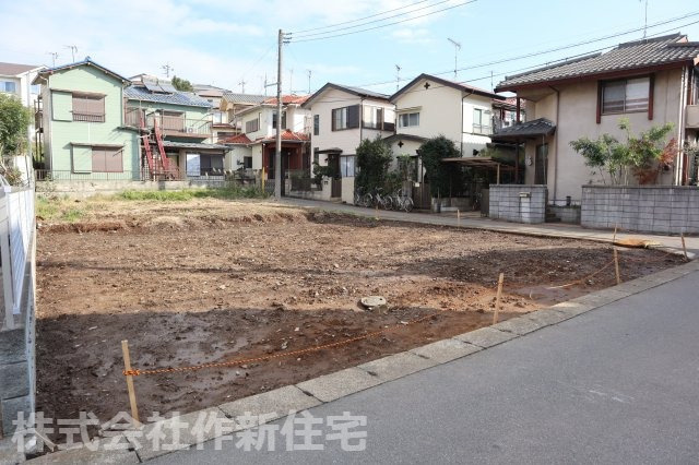 八千代市大和田　売地　更地　東南角地の外観|東南角地