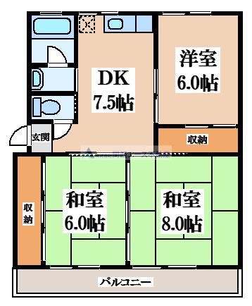 【間取り】 | 今井ハイツ