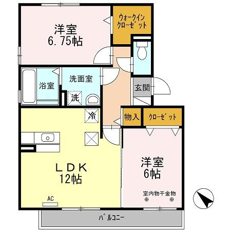 【間取り】 | リヴィエール　プレ