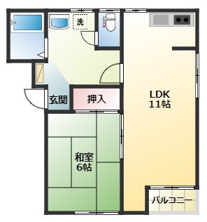 【間取り】 | プレステージ北有浦 A棟