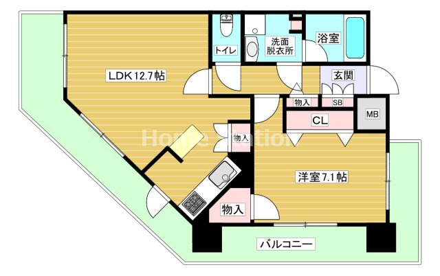 【間取り】 | レジュールアッシュ福島