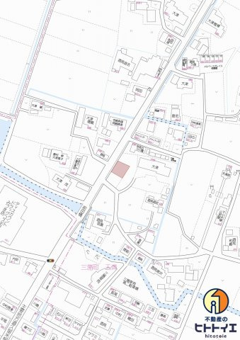 建売住宅　久留米市三潴町玉満　オール電化の地図|どるひぃんコインランドリーの目の前です