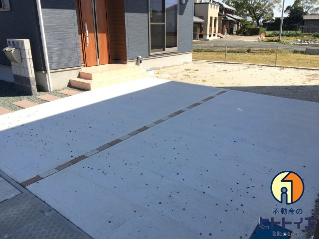 建売住宅　久留米市三潴町玉満　オール電化の駐車場|駐車場があるので、車を買う予定の方も安心です