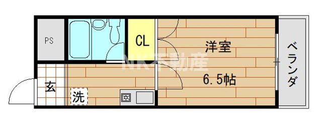 【間取り】 | OMレジデンス八戸ノ里（八戸ノ里賃貸） | 間取りです