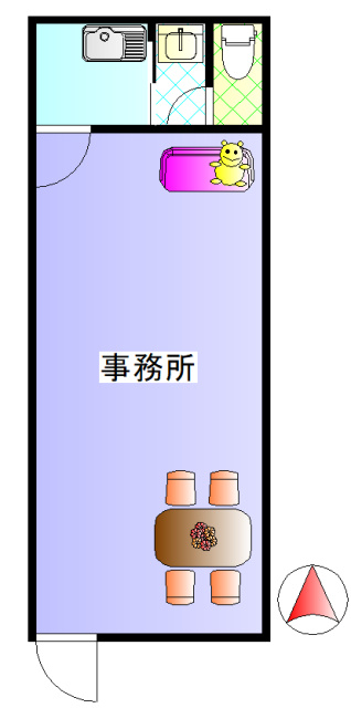 オークビルの間取り|オークビル（倉敷市笹沖）賃貸店舗事務所