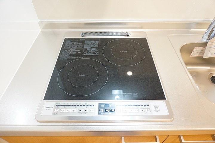 クオリティハイツ幕張本郷の設備|IHコンロ（2口）（他号室）