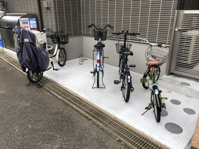 【その他共用部分】 | スカイガーデン | 駐輪場を完備しています♪自転車はちょっとした移動手段に便利ですよね！
