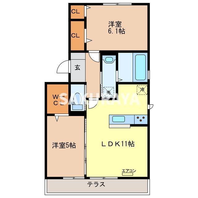 メゾンサンライズの間取り