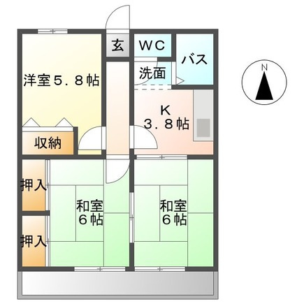 ペルローズＡの間取り