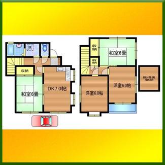 【間取り】 | 向台町６丁目貸家