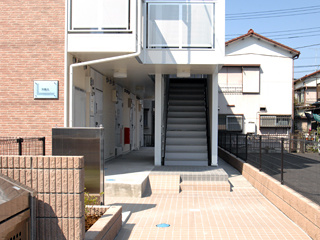 夕映えのエントランス