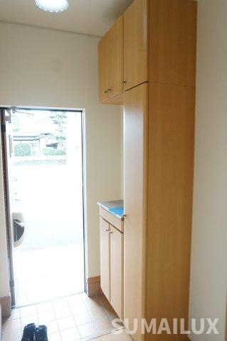 熊本市東区御領５丁目のアパートの玄関