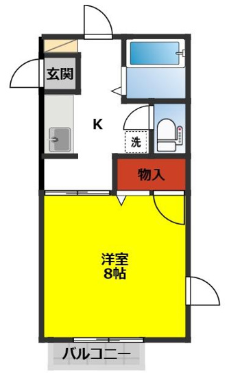【間取り】 | プリムヴェール館向A棟