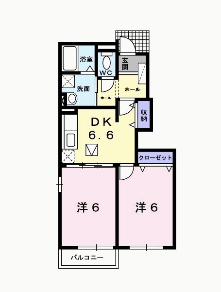 フォーリーフBの間取り