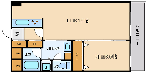 【間取り】 | アパートメントKs福島