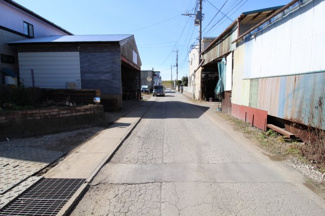 【前面道路含む現地写真】 | 川越市寺山　建築条件なし売地　東武東上線『川越駅』バス16分　【山田小学区】