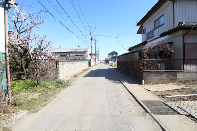 川越市寺山　建築条件なし売地　東武東上線『川越駅』バス16分　【山田小学区】の前面道路含む現地写真