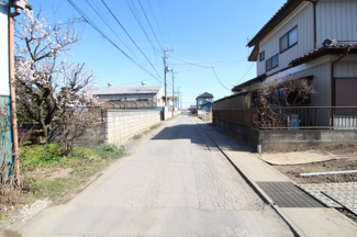 【前面道路含む現地写真】 | 川越市寺山　建築条件なし売地　東武東上線『川越駅』バス16分　【山田小学区】
