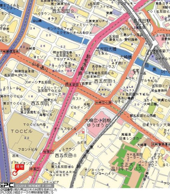 【地図】 | CYNTHIA FOUR-D GOTANDA-WEST