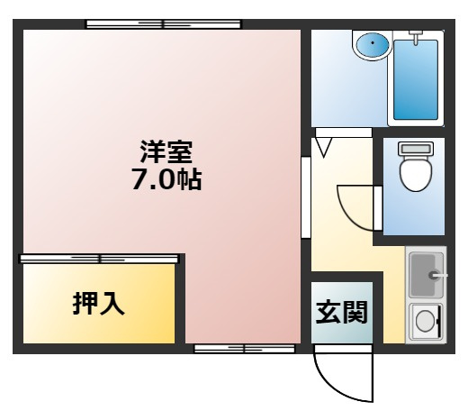 暁21・0号館の間取り|イメージ画像になります