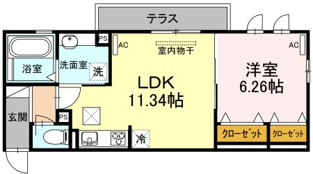 【間取り】 | ロイヤル岡崎柱