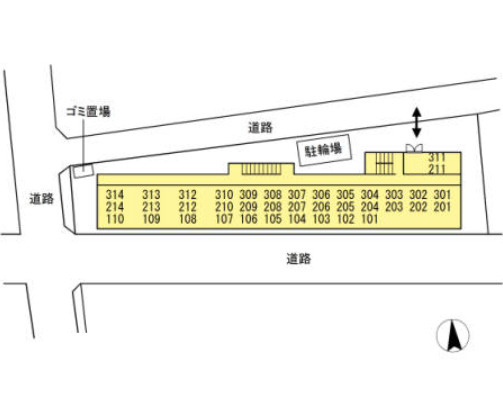 germer武蔵中原の区画図