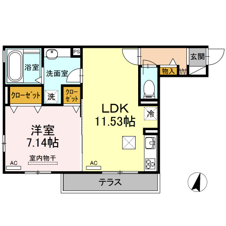 【間取り】 | ロイヤル岡崎柱