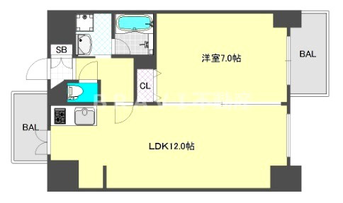 サムティ難波グレイス　BRAVI不動産の間取り|【サムティ難波グレイス】間取り