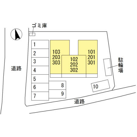 ルラーシュカーサの区画図