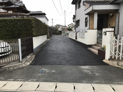 【前面道路含む現地写真】 | プライバシー×日当り　五郎丸1区画分譲地