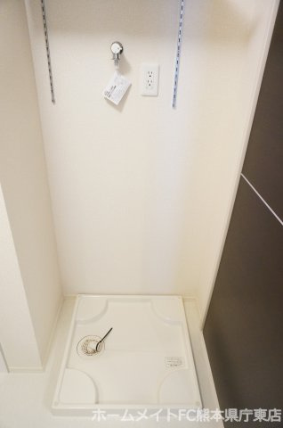 熊本市東区長嶺東５丁目のアパートの洗面所