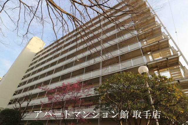 取手中央タウンB棟５０９の外観