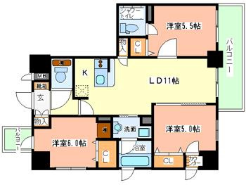 【間取り】 | コンフォート大阪天満宮