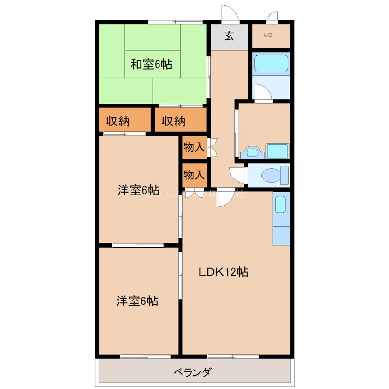 ラ・ディジェム旭【10,000円キャッシュバック対象物件】の間取り