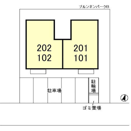 ブルンネンパークＢの区画図