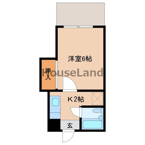 メゾンフェリス栄谷の間取り