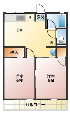 【間取り】 | シティハイム鶴田