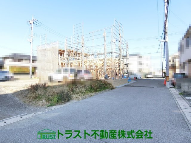 神戸市西区宮下新築戸建２号棟の前面道路含む現地写真