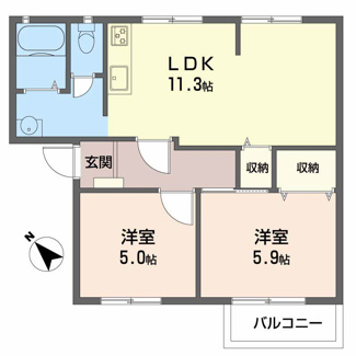 【間取り】 | サンメゾンくすの木