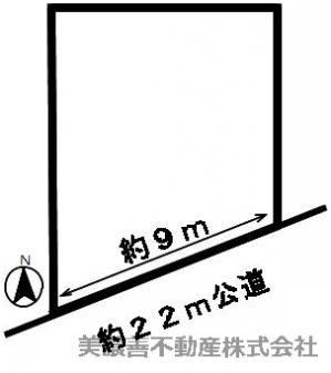 ５４５９９　岐阜市鏡島精華土地の区画図