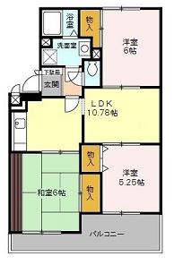 クレール清水の間取り