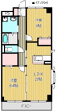 【間取り】 | オール洋室振り分けタイプのお部屋です