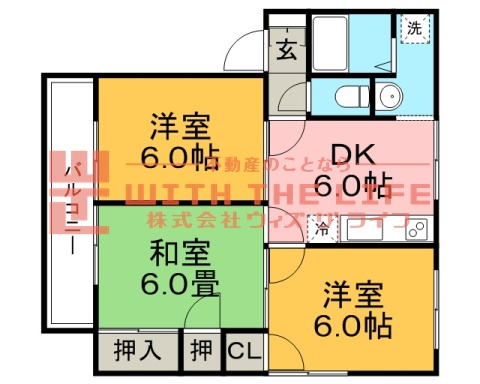 ハミング追分【キャッシュバック対象物件】の間取り